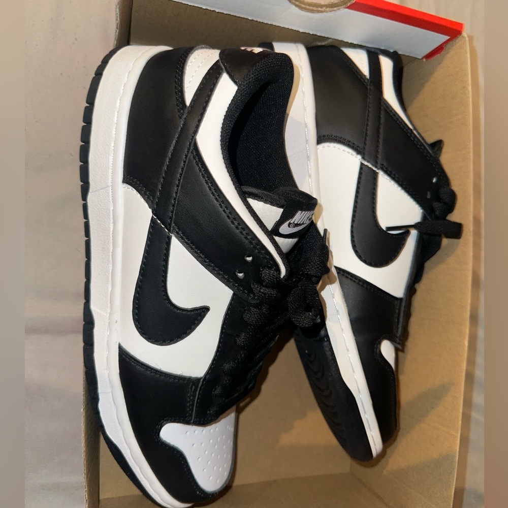NEW ONLY WORN ONCE!!! Men’s Size 8 (women’s 9.5) Black Nike Dunk Low.